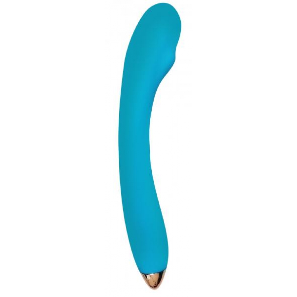 Cloud 9 Health & Wellness Rechargeable G-Spot Slim Vibrator - Aqua Blue