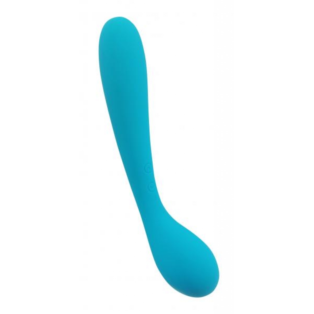 Cloud 9 Health & Wellness Rechargeable G-spot Slim 7in - Dual Motors - Aqua Blue