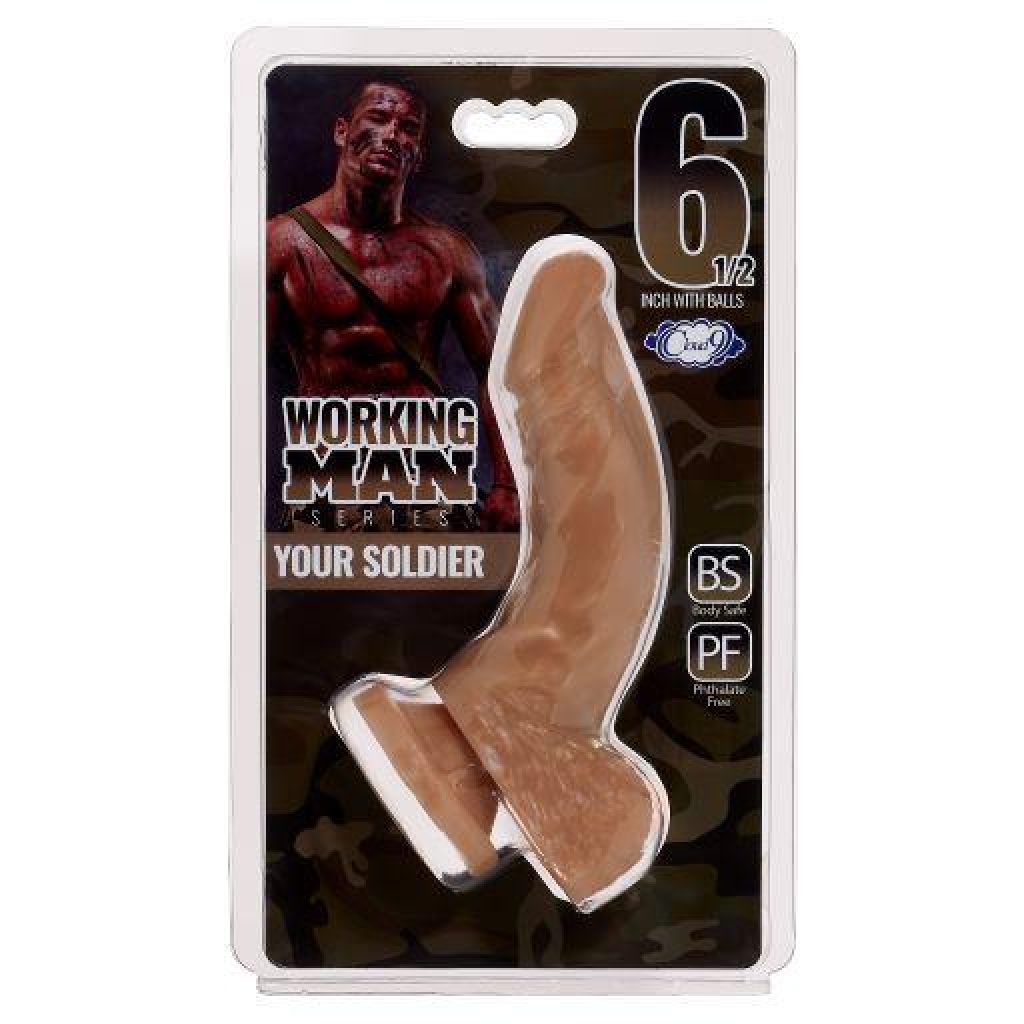 Cloud 9 Working Man 6.5 Tan Dildo: Realistic Pleasure Awaits