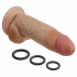 Cloud 9 Dual Density Real Touch 8-Inch Dong with Balls - Tan