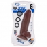 Cloud 9 Dual Density Real Touch Dildo with Balls 8 inches Brown