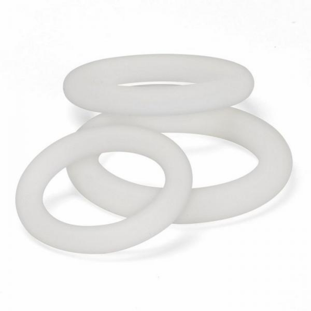 Cloud 9 Pro Sensual Silicone Penis Ring - 3 Pack Clear