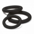 Cloud 9 Silicone C-rings 3 Pcs Black (bulk)