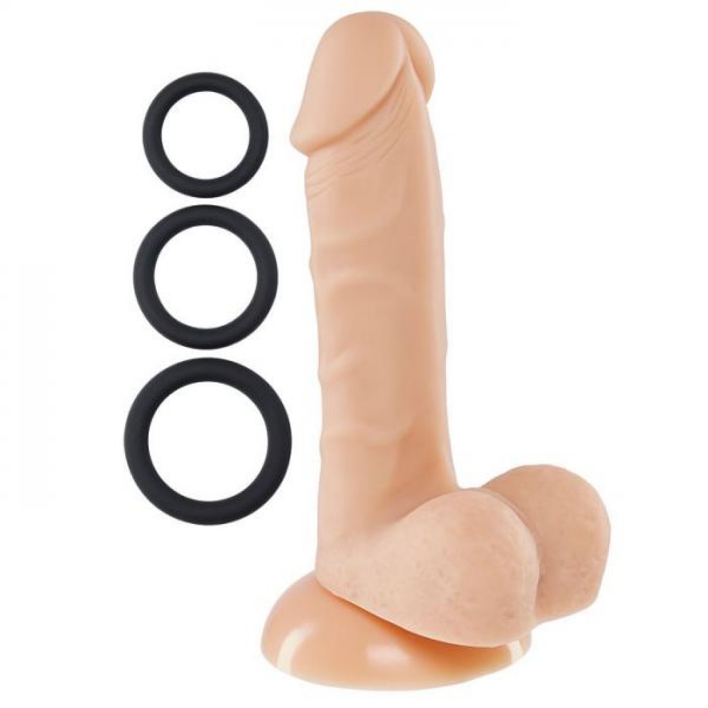 Pro Sensual Premium Silicone Dong with C-Rings - Versatile Pleasure