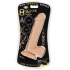 Pro Sensual Premium 8-Inch Silicone Dong with 3 C-Rings - Beige