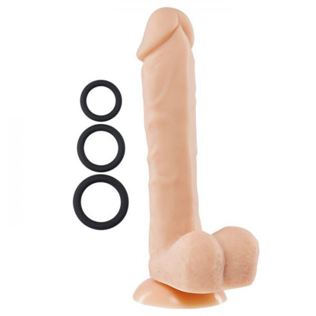 Pro Sensual Premium Silicone Dong with C-Rings