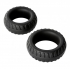 Cloud 9 Pro Rings Liquid Silicone Tires 2 Pack Black - Ultimate Comfort and Pleasure