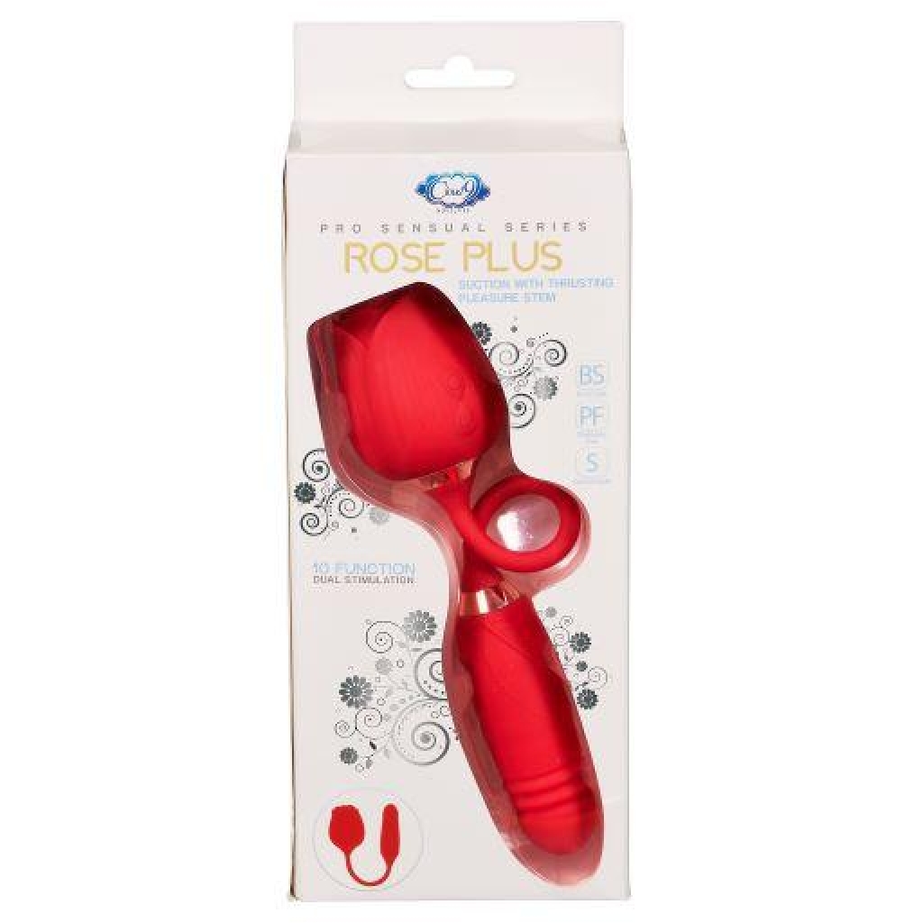 Cloud 9 Rose Plus with Thrusting Pleasure Stem - Health & Wellness Collection