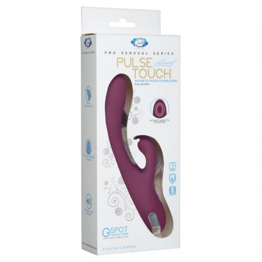 Cloud 9 Pro Sensual Series Pulse Touch Rabbit G Vibrator - Plum