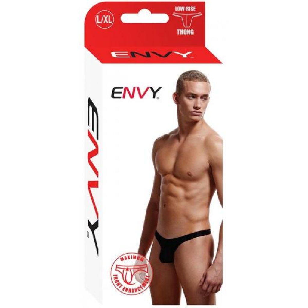 Envy Low Rise Thong Black L/XL