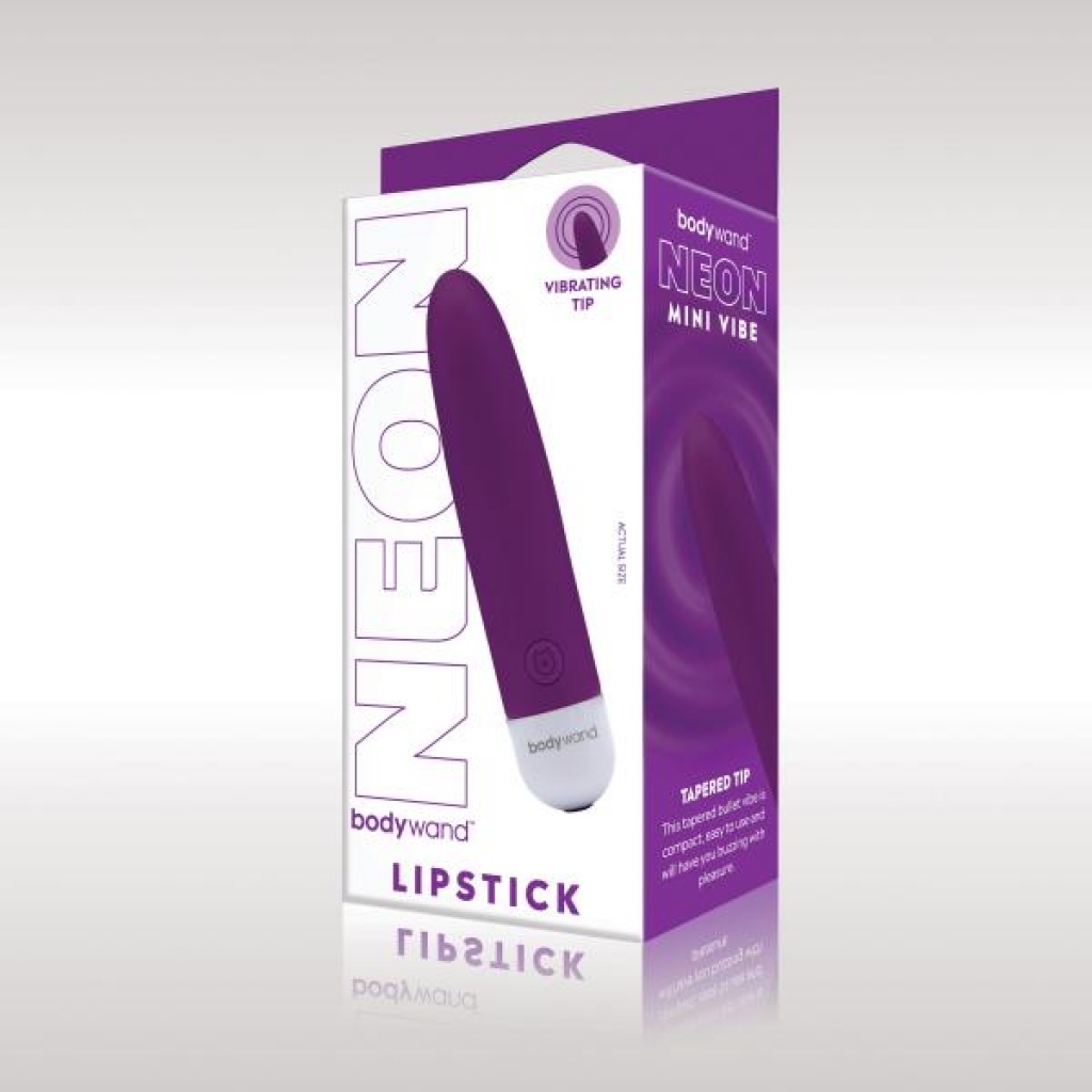 Bodywand Mini Lipstick Vibrator - Neon Purple