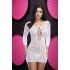 Lapdance Lace Off The Shoulder Mini Dress - Classic White