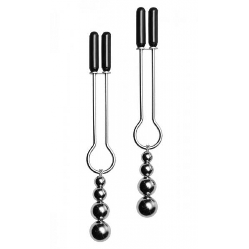 Master Series Adorn Triple Bead Nipple Clamps Set