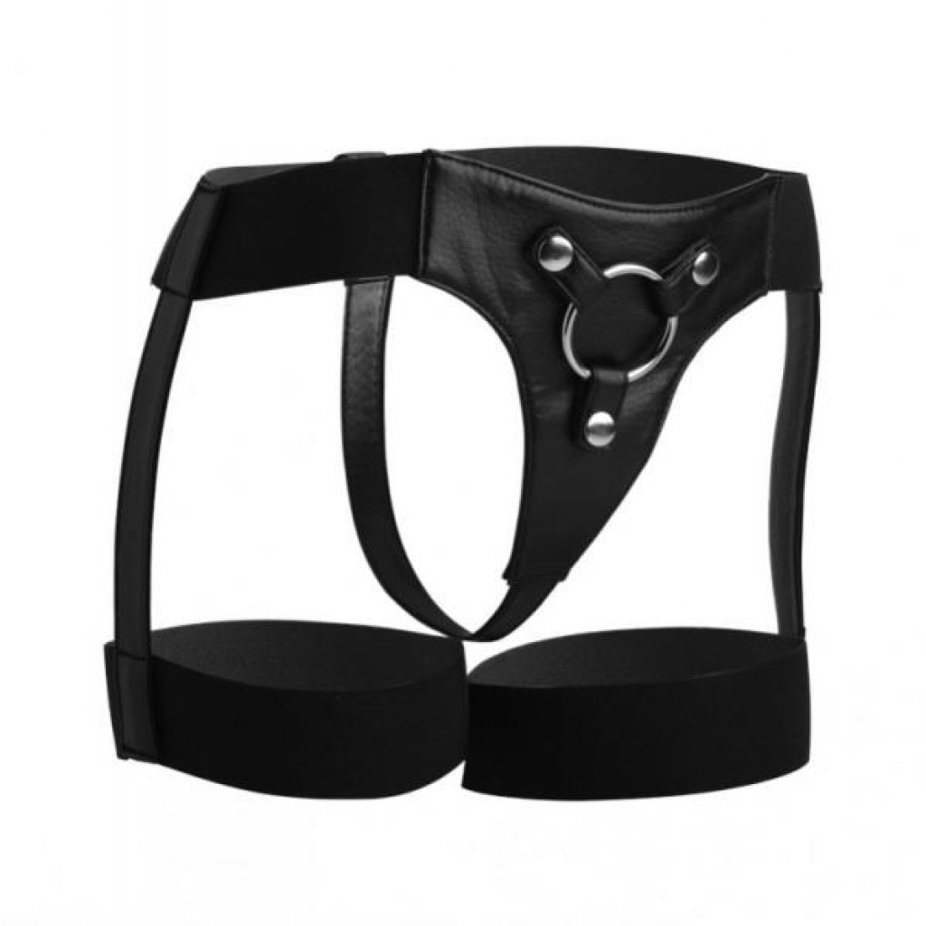 Strap U Bardot Garter Belt Style Strap On Harness - Black