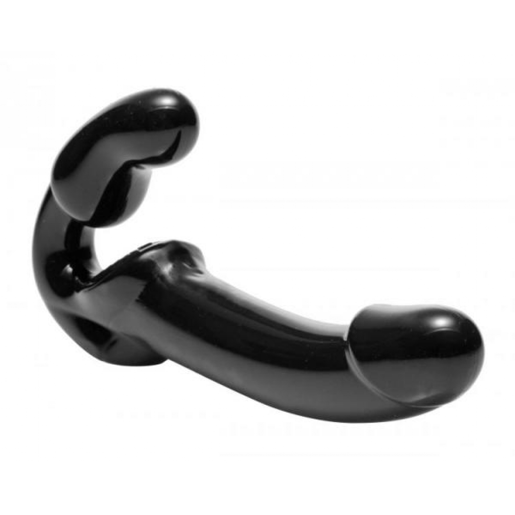 Strap U Revolver Strapless Strap On Dildo Black