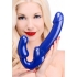 Strap U Revolver Strapless Strap On Dildo - Blue