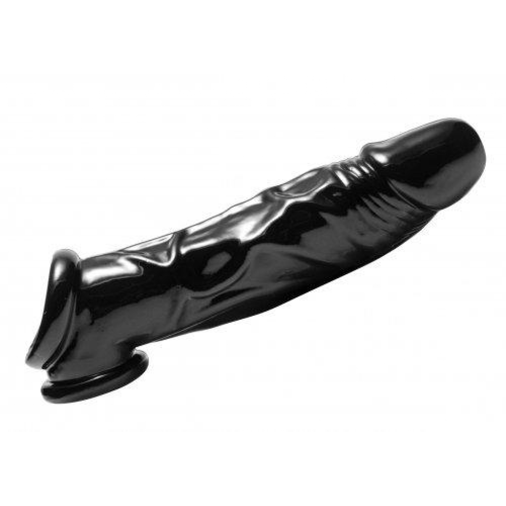 Fuk Tool Penis Sheath And Ball Stretcher in Black