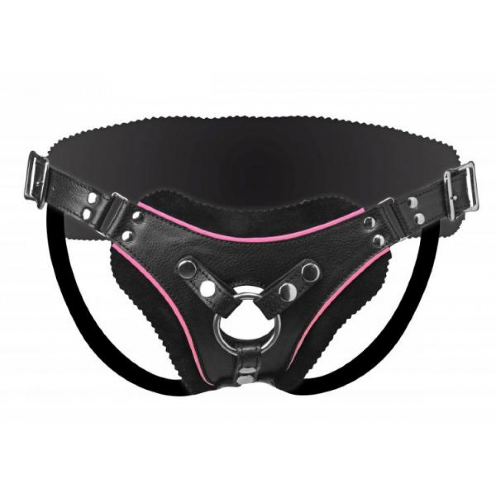 Strap U Flamingo Low Rise Strap On Harness - Black O/S