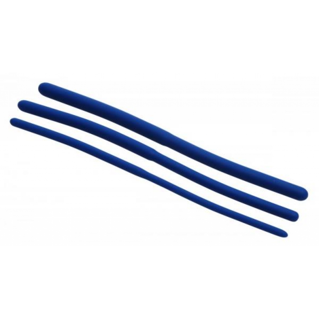 Invasion Urethral Sound Trainer Set - Silicone Blue