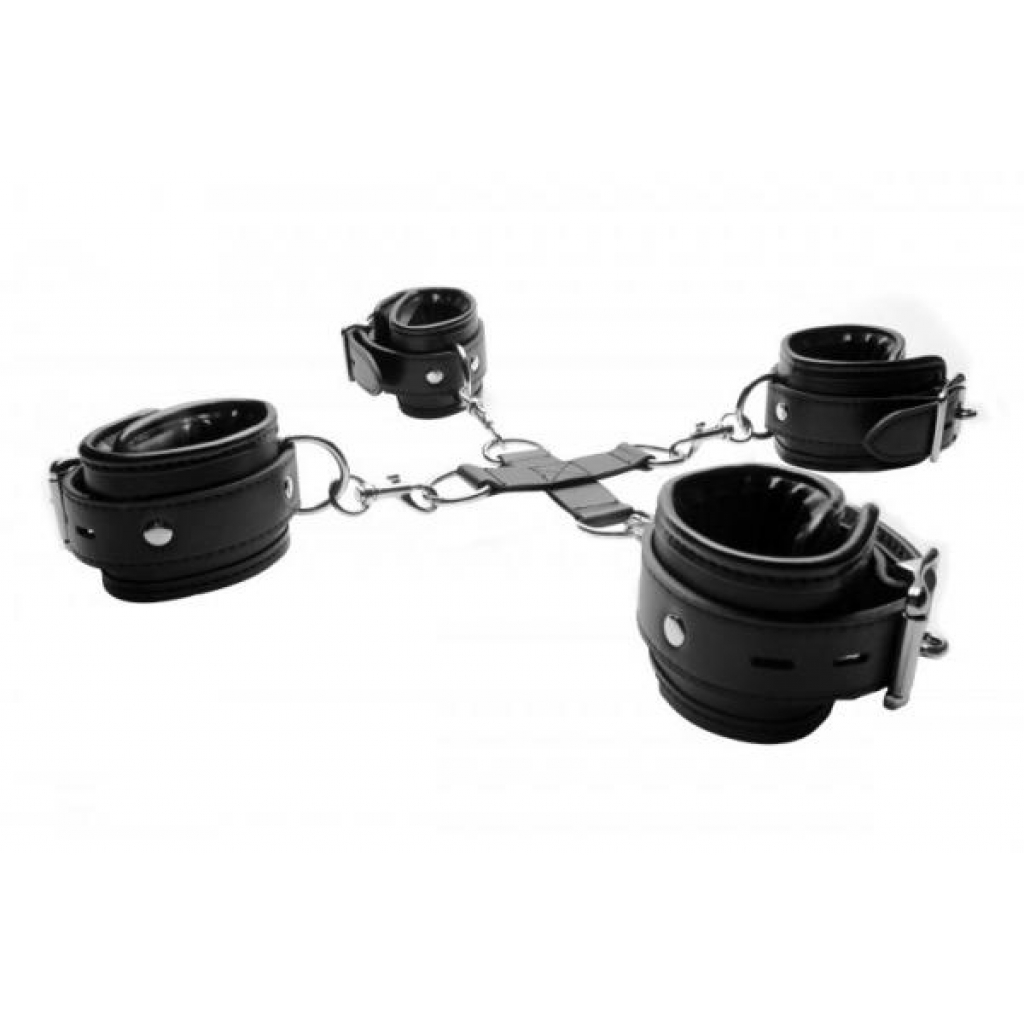 Strict Hog-Tie Restraint System Black Leather