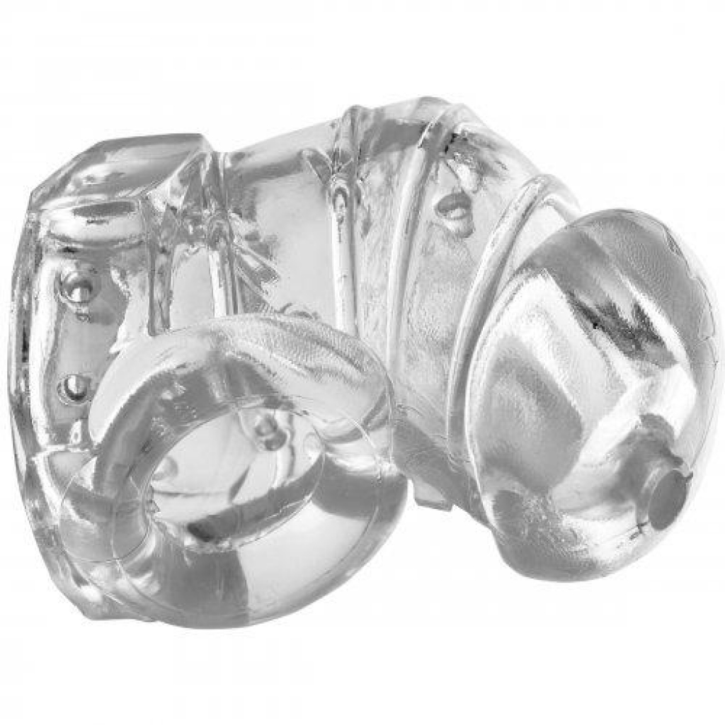 Detained 2.0 Restrictive Chastity Cage with Nubs - Clear