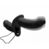 Power Pegger Silicone Vibrating Double Pleasure Dildo With Harness Black