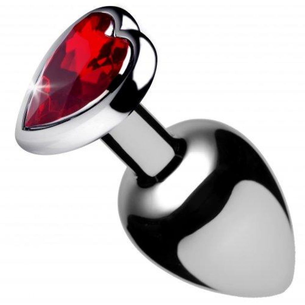 Booty Sparks Red Heart Gem Anal Plug - Large