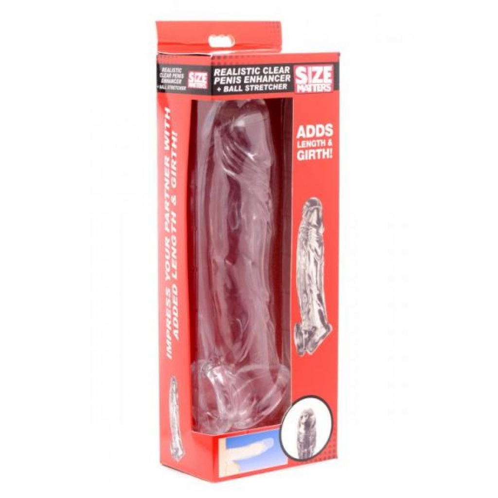 Size Matters Realistic Clear Penis Enhancer