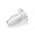 Peephole Clear Hollow Anal Plug - Small