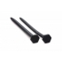 Hardware Nail & Screw Silicone Urethral Sounds - Black