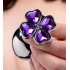 Booty Sparks Violet Flower Gem Anal Plug Set