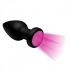 Booty Sparks LED Vibrating Silicone Plug - Large, Black