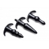 Frisky Thrill Trio Anal Plug Set - Black