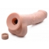 Loadz 8.5 Inch Vibrating Squirting Dildo - Light Beige