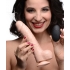 Loadz 8.5 Inch Vibrating Squirting Dildo - Light Beige