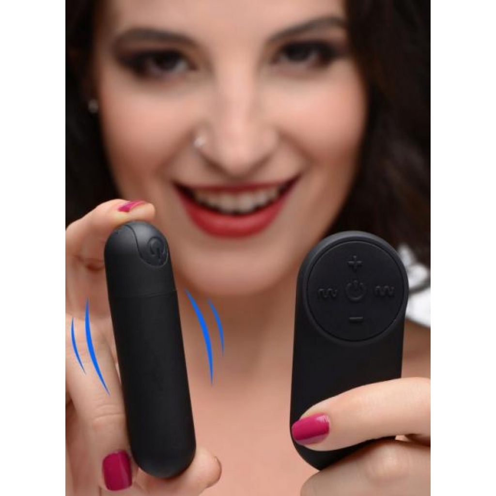 Bang! Vibrating Bullet with Remote Control - Black