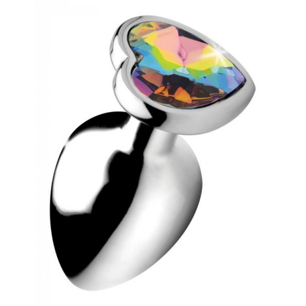 Booty Sparks Rainbow Prism Heart Anal Plug Large