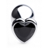 Medium Black Heart Gem Anal Plug