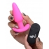 Bang! 21x Vibrating Silicone Butt Plug W/ Remote - Pink