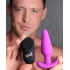 Bang! 21x Vibrating Silicone Butt Plug W/ Remote Purple