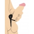 Bang! Silicone Penis Ring & Bullet w/ Remote - Black