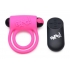 Bang! Silicone Penis Ring & Bullet with Remote - Pink