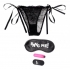 Bang! Power Panty Lace Panties Bullet & Blindfold Kit - Pink