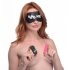 Bang! Power Panty Lace Panties Bullet & Blindfold Kit - Pink