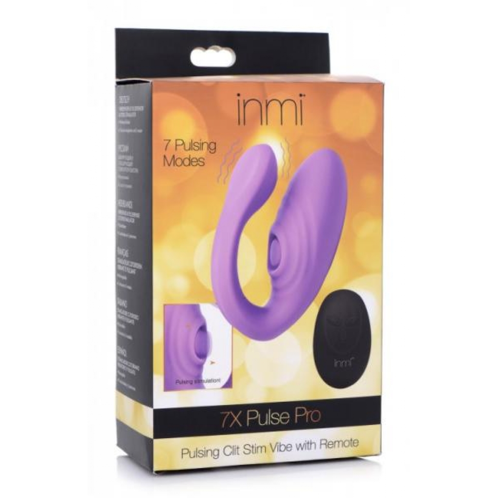 Inmi 7x Pulse Pro Pulsing Clit Stim Vibe with Remote: Ultimate Pleasure Experience