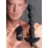 Bang! Vibrating Silicone Anal Beads with Remote - Black