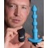 Bang! Vibrating Silicone Anal Beads with Remote - Blue