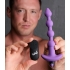 Bang! Remote-Controlled Vibrating Silicone Anal Beads - Purple