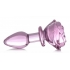 Booty Sparks Pink Rose Glass Small Anal Plug