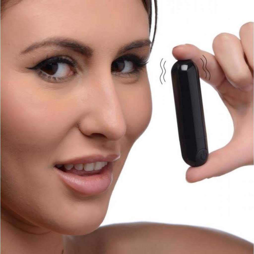 Bang! 10x Vibrating Metallic Bullet - Black